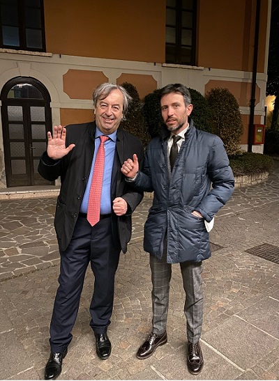 foto del professor burioni e del dottor fusardi